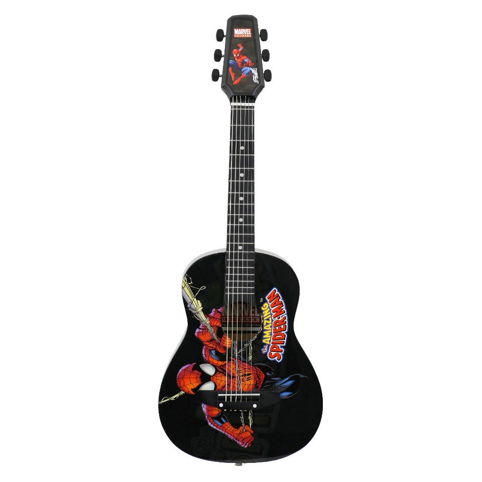 Marvel Spiderman Junior Acoustic Guitar   Black (3012020)