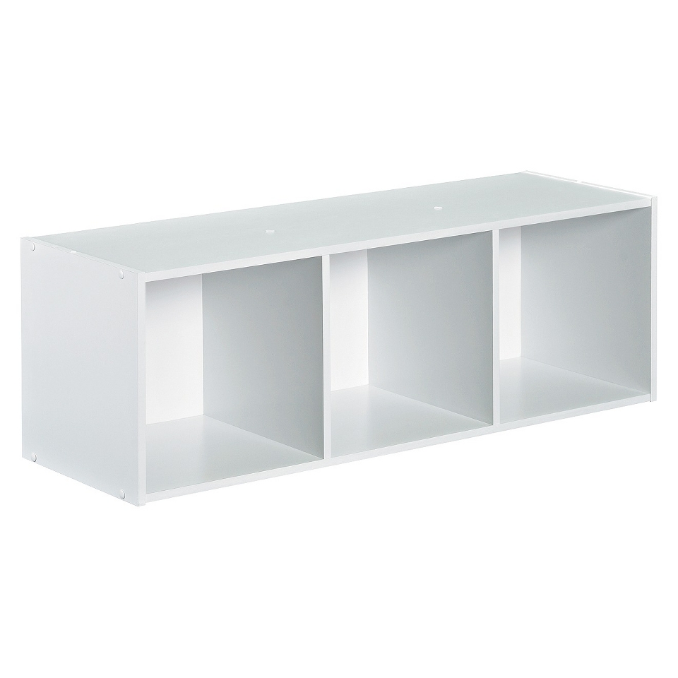 Storage Cube Closetmaid Cubeicals Stackable 3 Cube Organizer   White