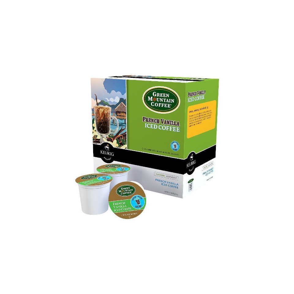 Keurig Green Mountain Coffee French Vanilla Iced Coffee K Cups, 96 Ct. Casepack