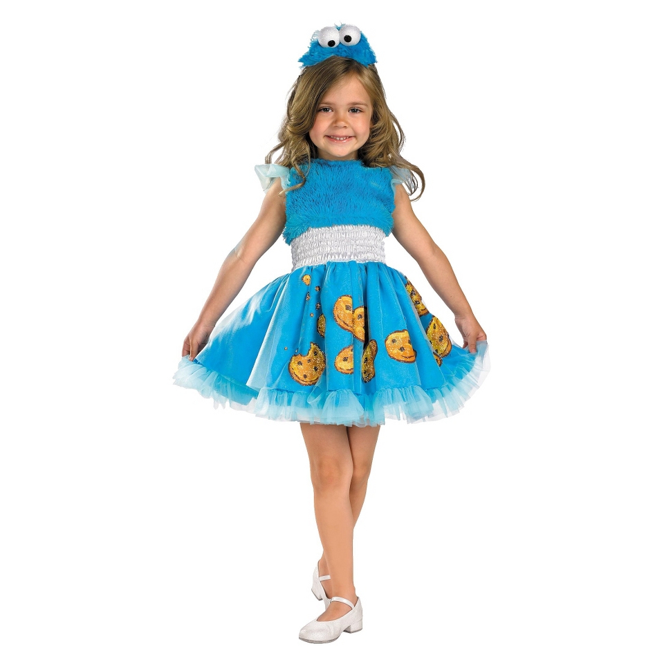 Toddler/Girls Sesame Street   Frilly Cookie Monster Costume