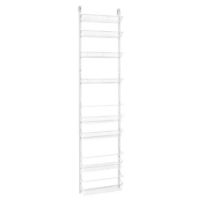 Photo 1 of (MISSING SIDE RAILS)
ClosetMaid 8 Tier Over-the-Door Adjustable Wire Rack White