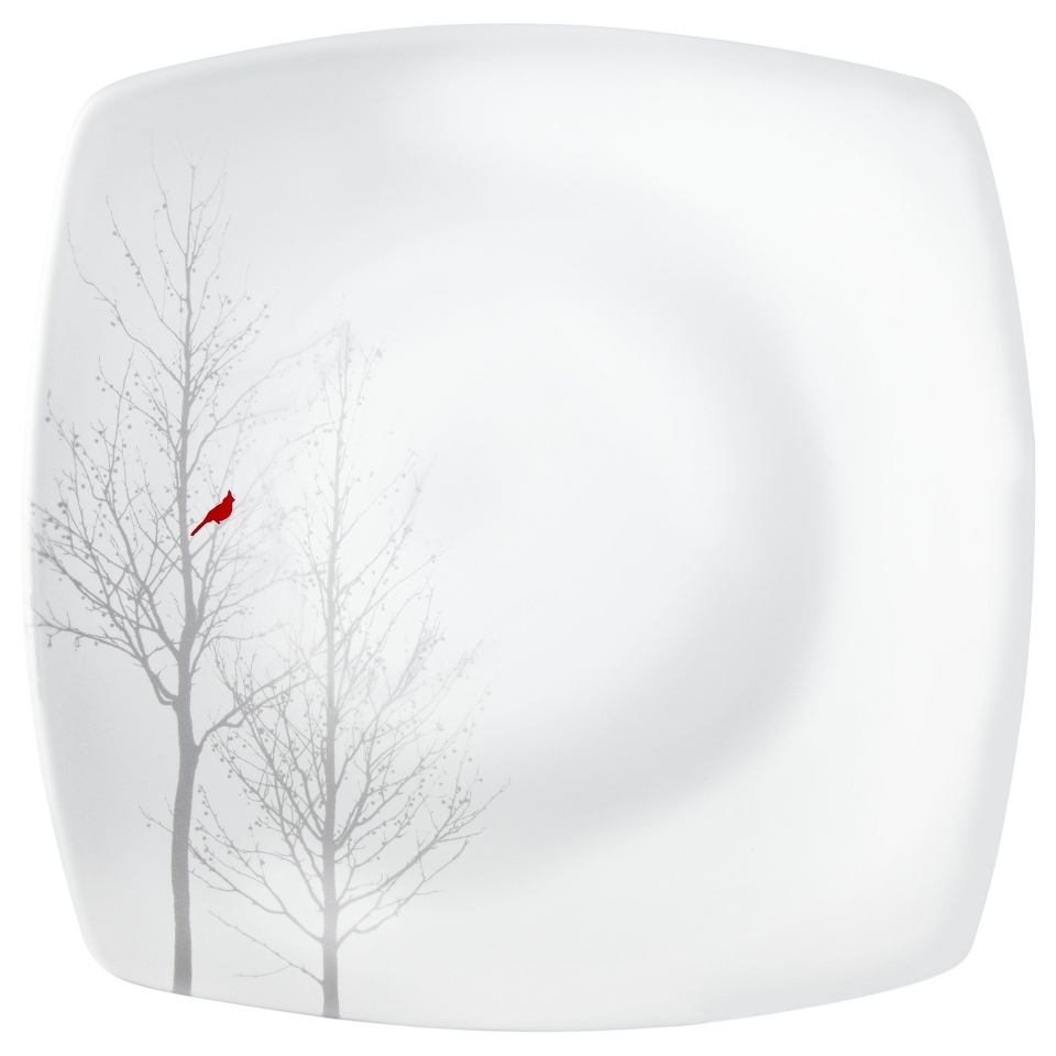 Winter Cardinal Dinner Plate Set of 4