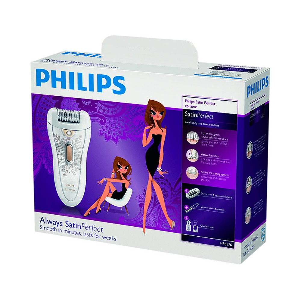 UPC 075020021793 product image for Philips HP6576/50 Satin Perfect Deluxe Epilator | upcitemdb.com