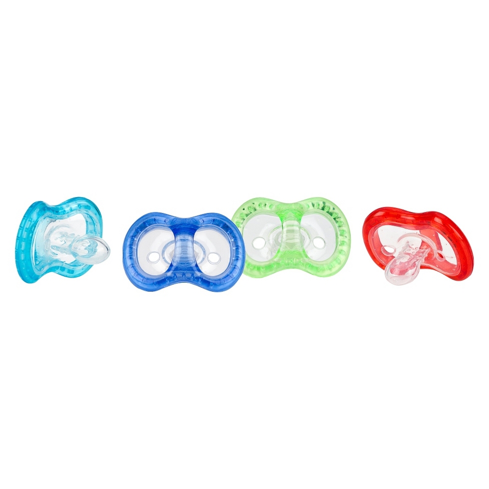 Nuby Natural Touch SoftFlex Classic Oval Pacifier (6+ Months)   Neutral (4 pack)