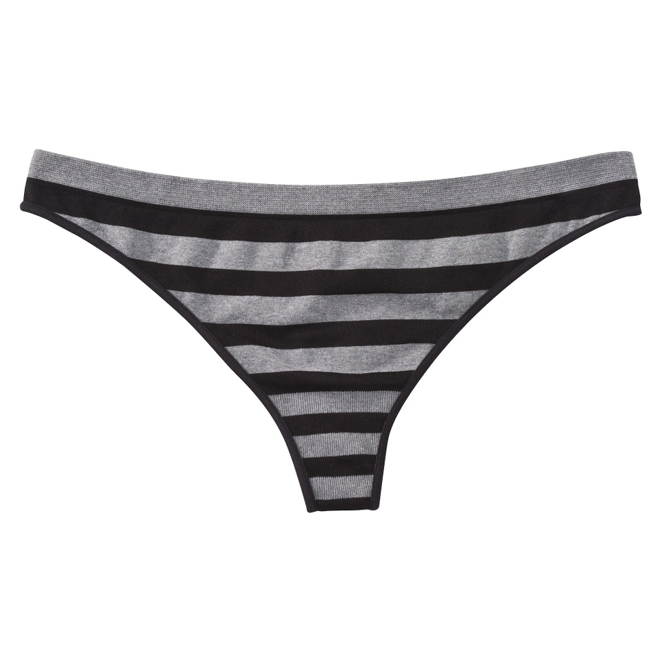 Xhilaration Juniors Seamless Thong   Black Rugby XS