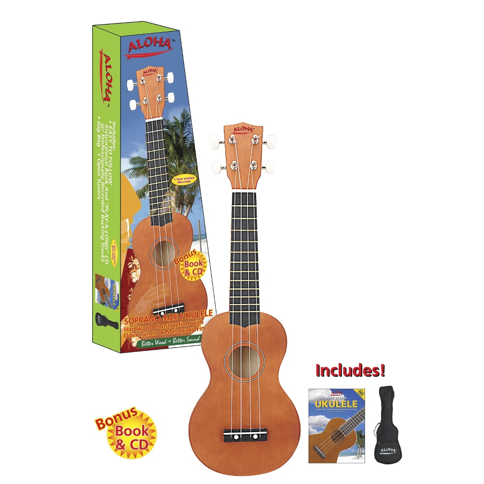 Spectrum Soprano Ukulele Pack   Brown (AIL 211U)