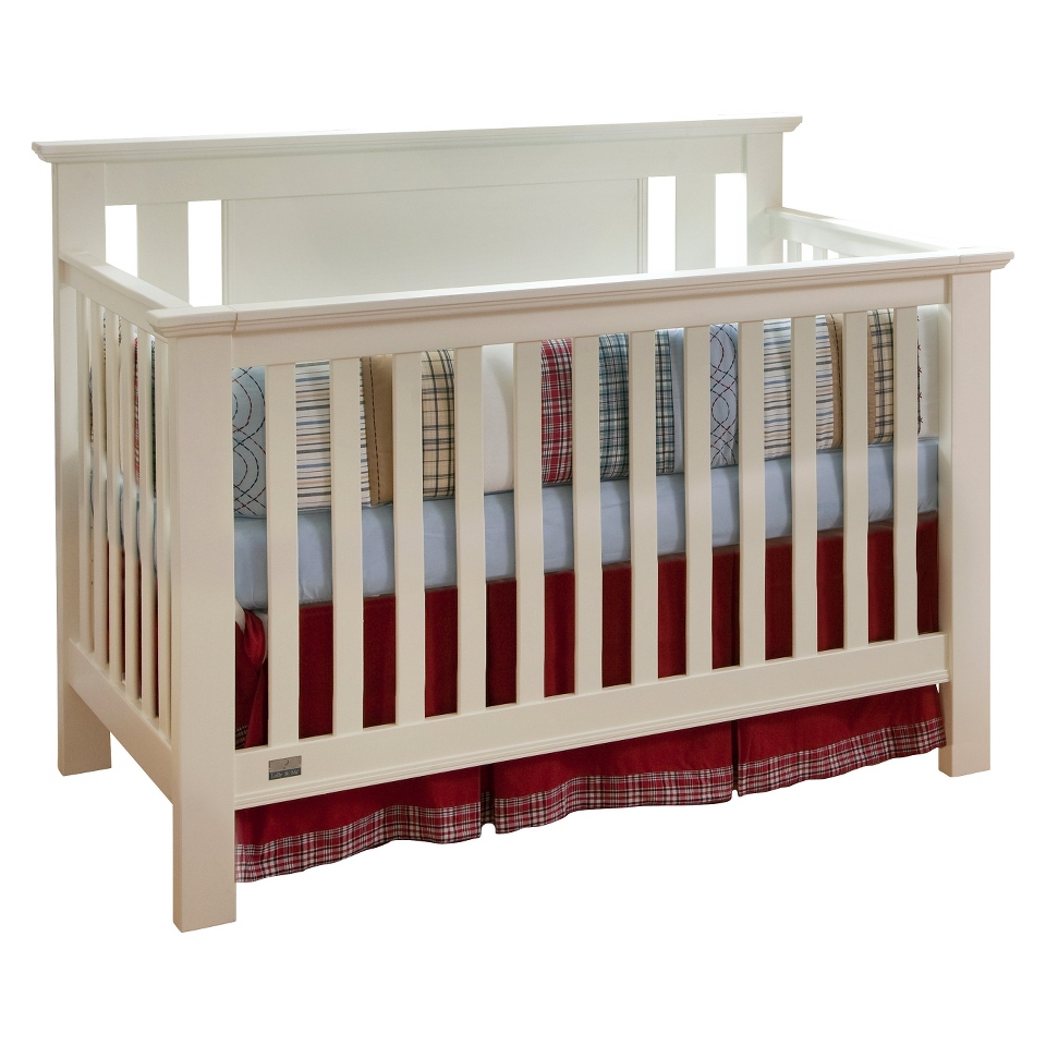 Lolly & Me Delaney 4 in 1 Convertible Crib   Creamy White