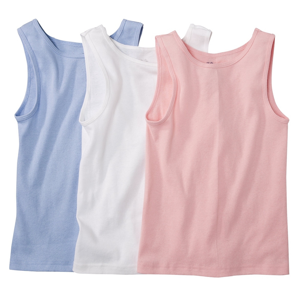 Fruit Of The Loom Girls 3 pack Cami Tanks   Assorted Colors M