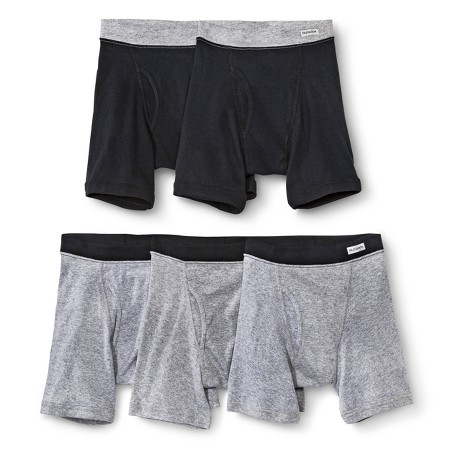 Boys' Fruit Of The Loom® 5-pack Boxer Briefs - Black and Gray : Target