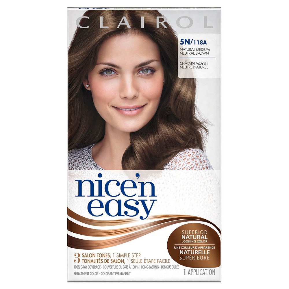 UPC 381519000324 product image for Clairol Nice 'n Easy Permanent Hair Color 5N 118A Natural Medium Neutral Brown 1 | upcitemdb.com