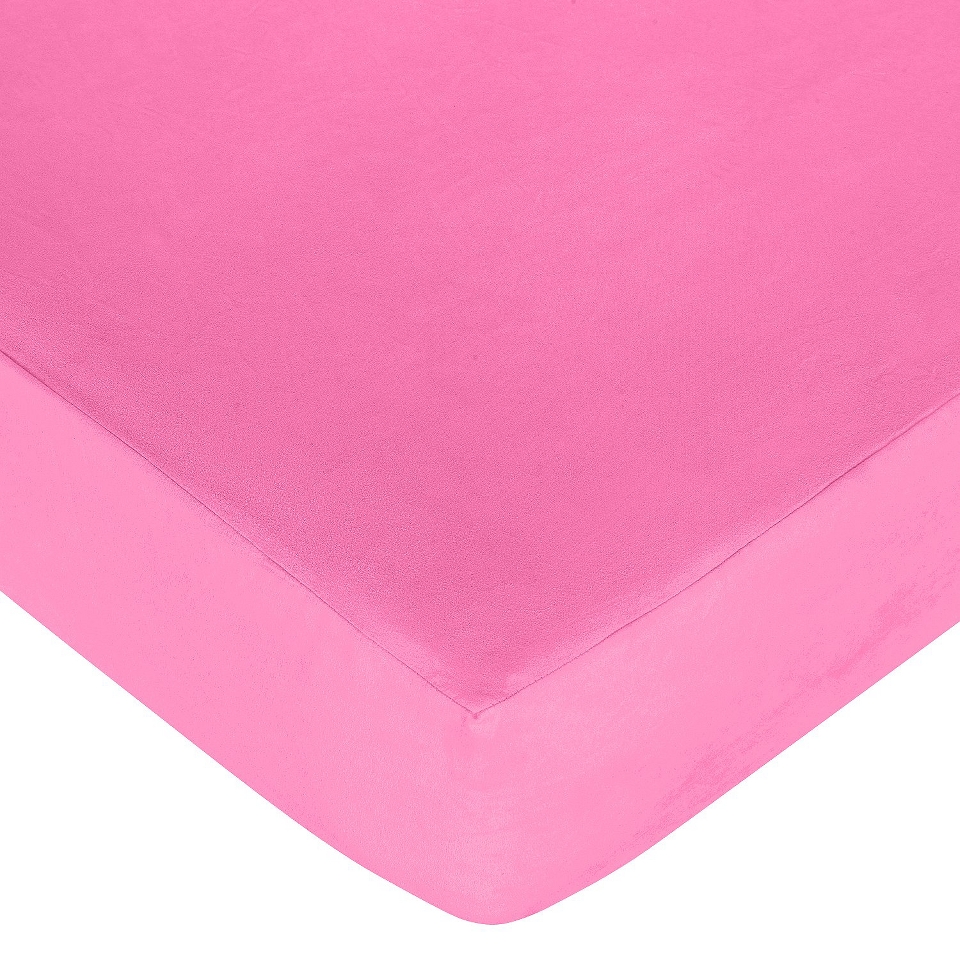 Cheetah Fitted Crib Sheet   Pink