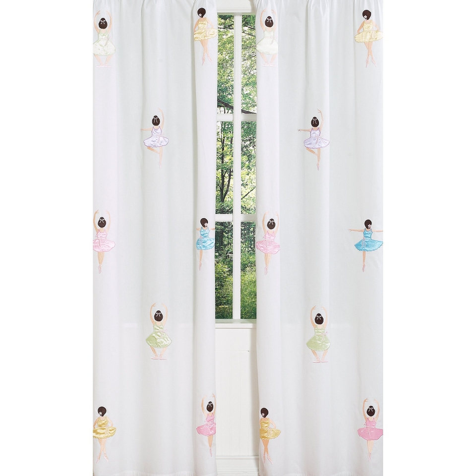 Sweet Jojo Designs Ballerina Window Panels