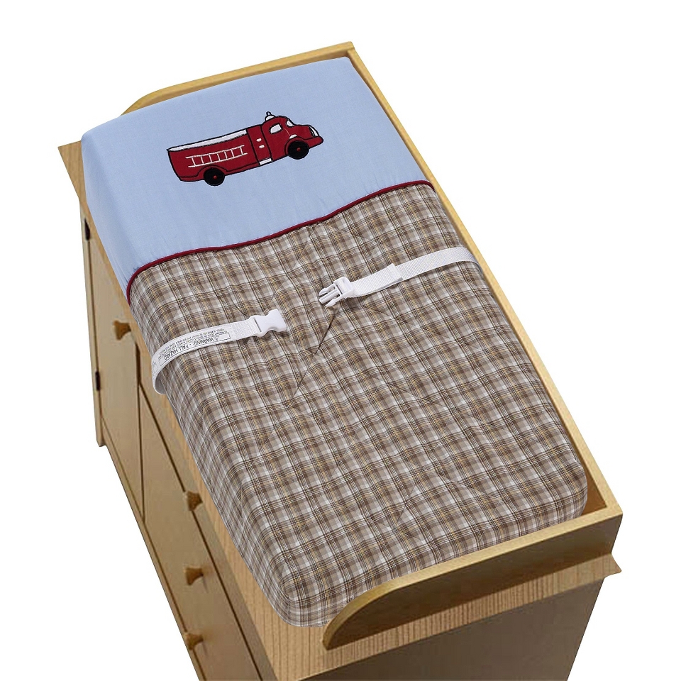 Frankies Fire Truck Changing Pad Cover