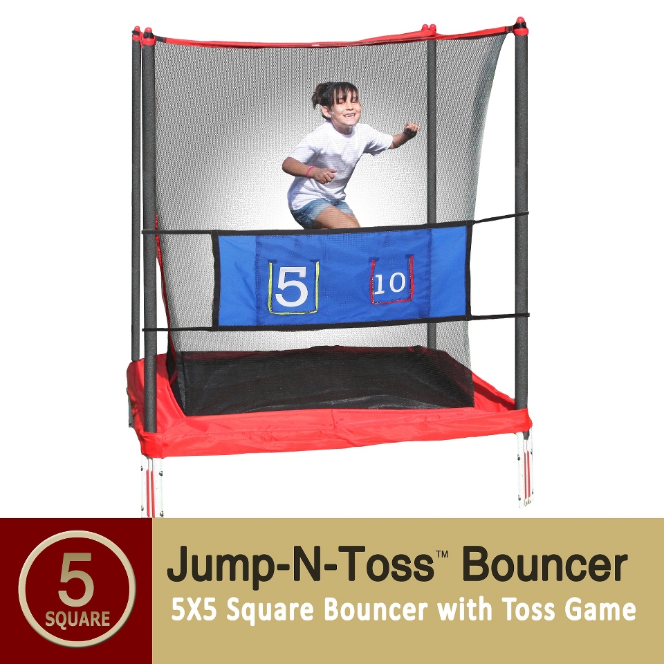 Skywalker Kids Trampoline Jump n Toss with Enclosure   5x5 Square