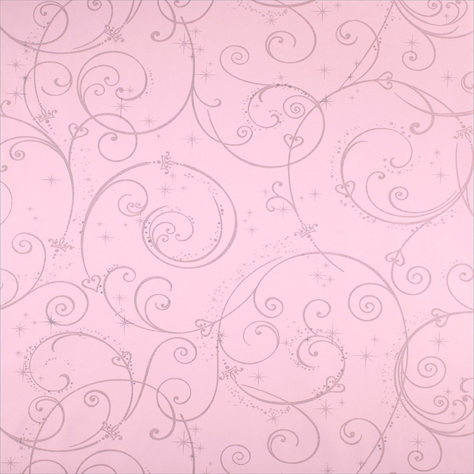 Perfect Princess Scroll Wallpaper   Pink