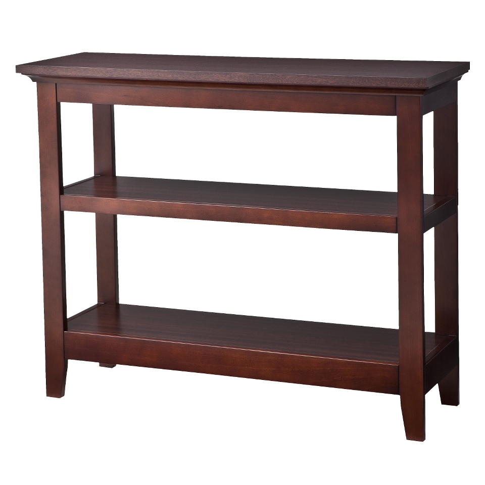 Console Table Threshold Carson Console Sofa Table   Chestnut