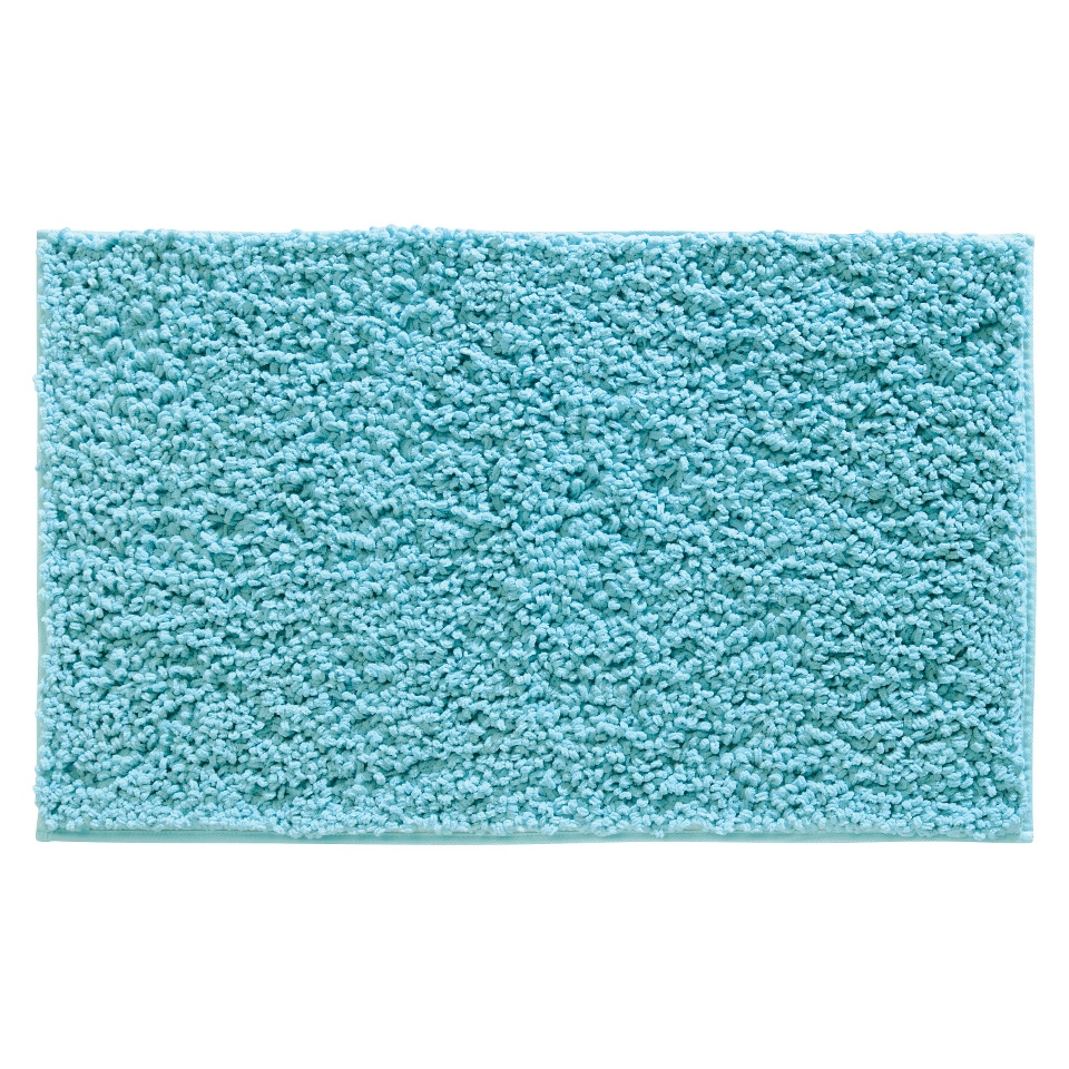 InterDesign Fuzi Rug   Aqua (34x21)