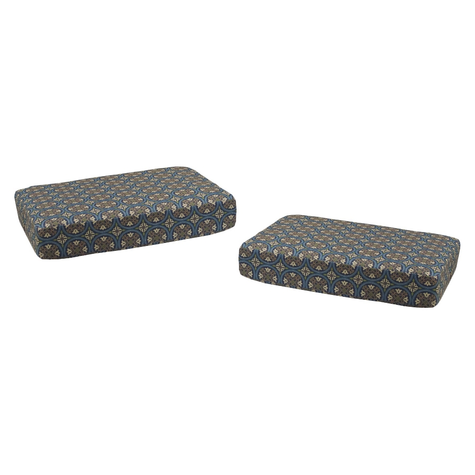 Claro 2 Piece Outdoor Ottoman Replacement Cushion Set