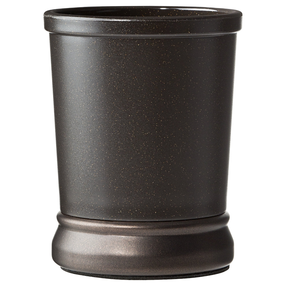 InterDesign Gina Bronze Ribbed Tumbler   Bronze/Brown