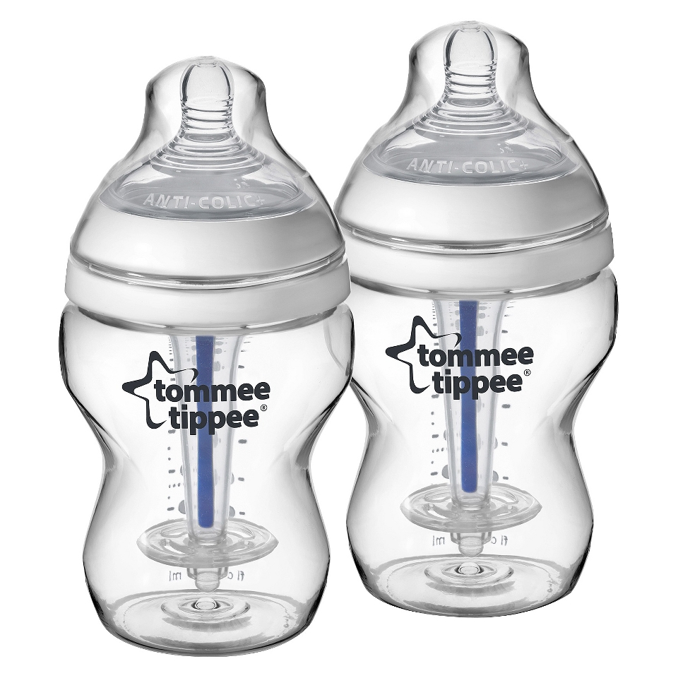 Tommee Tippee Closer To Nature 9 oz Anti Colic Bottle (2pk)   Clear