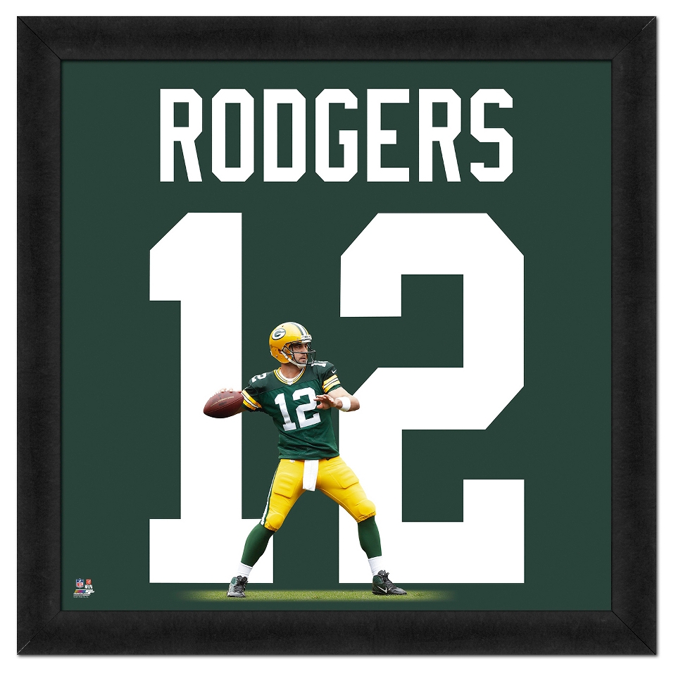 NFL Green Bay Packers Aaron Rodgers Framed Uniframe