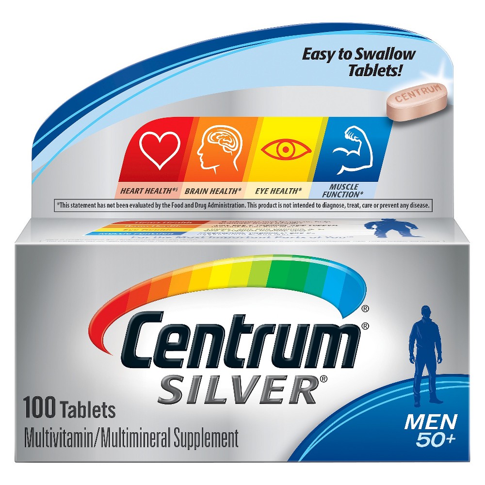 Centrum Silver Mens Multivitamin Dietary Supplement Tablets - 100ct