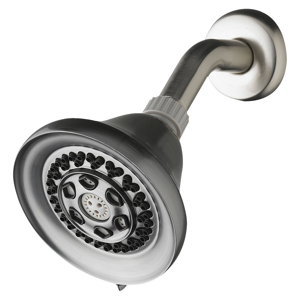 Waterpik NKS 729 Eco Flow 3 Function Fixed Showerhead   Brushed Nickel