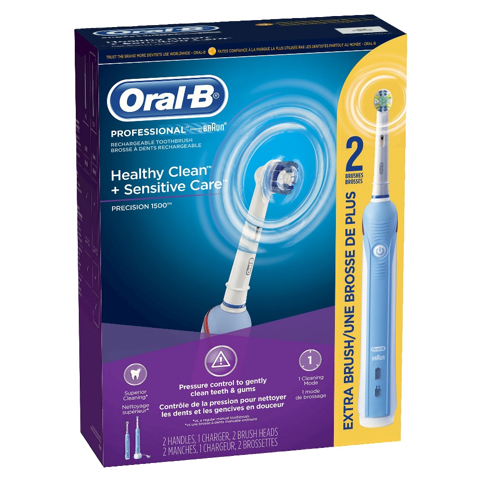 Oral B Professional Care 1500 Dual Handle Pack