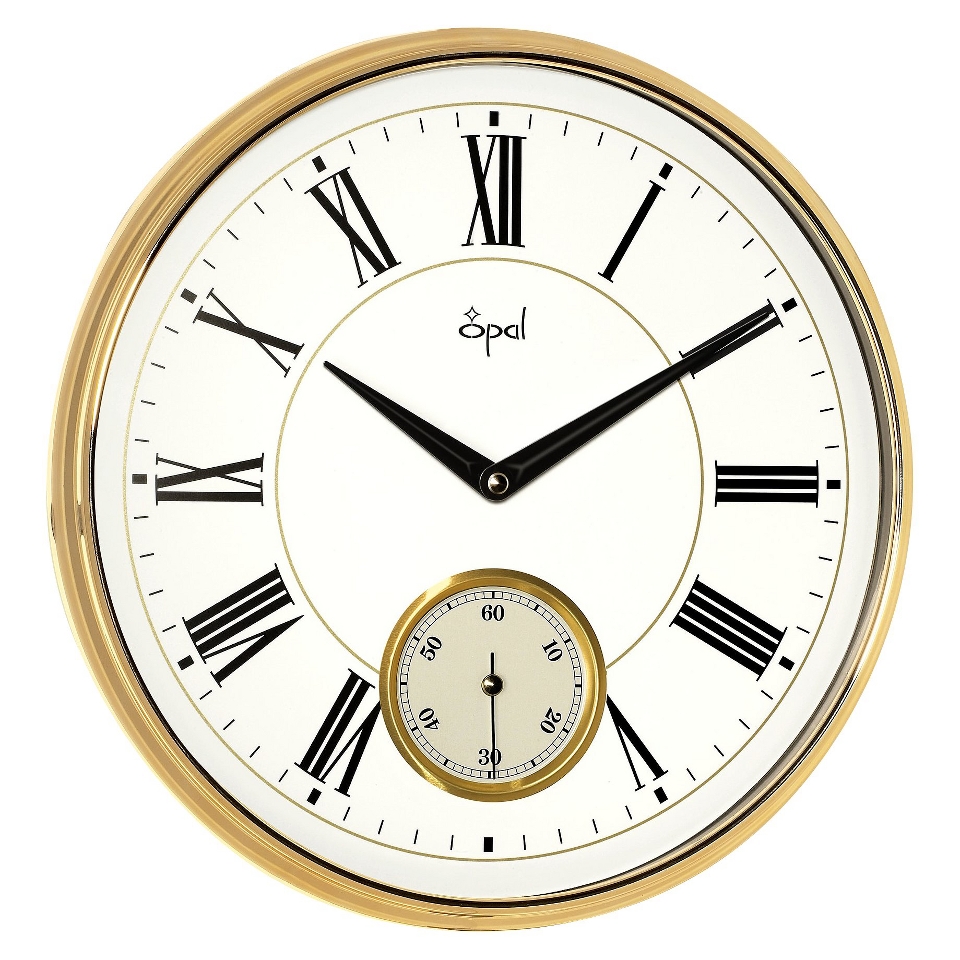 Opal Clock Side Second Clock with Bold Figures and ABS Case