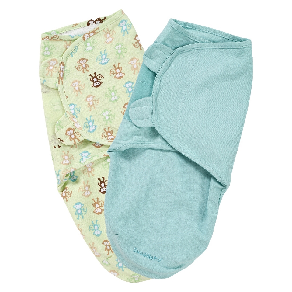 Summer Infant SwaddleMe Monkey Fun 2 Pack (Small/Medium)