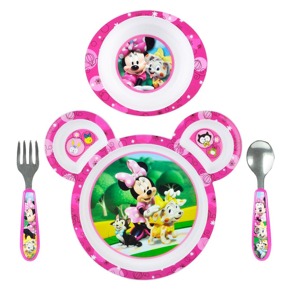 The First Years Disney Baby Minnie Mouse 4-Piece Feeding Set