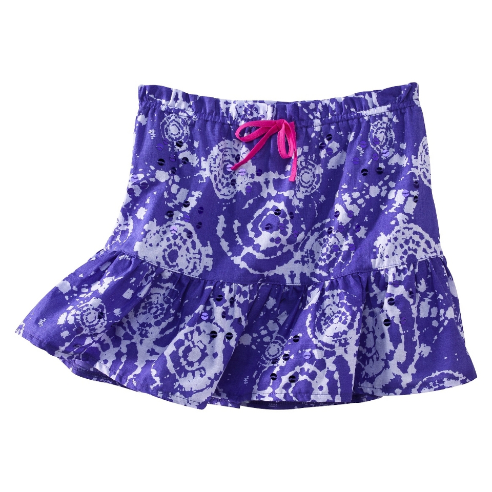 Girls Swim Cover Up Skirt   Purple XL