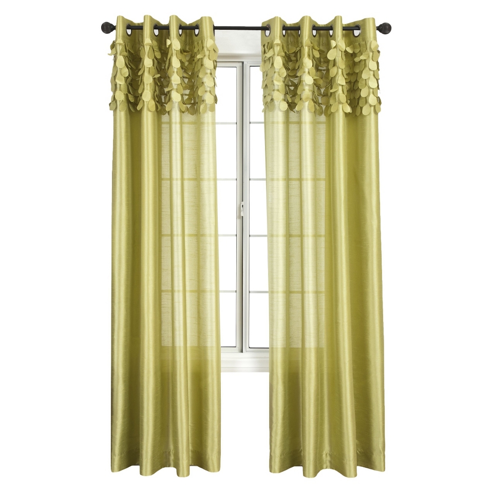 Kristen Window Panel   Lime Green (54x85)