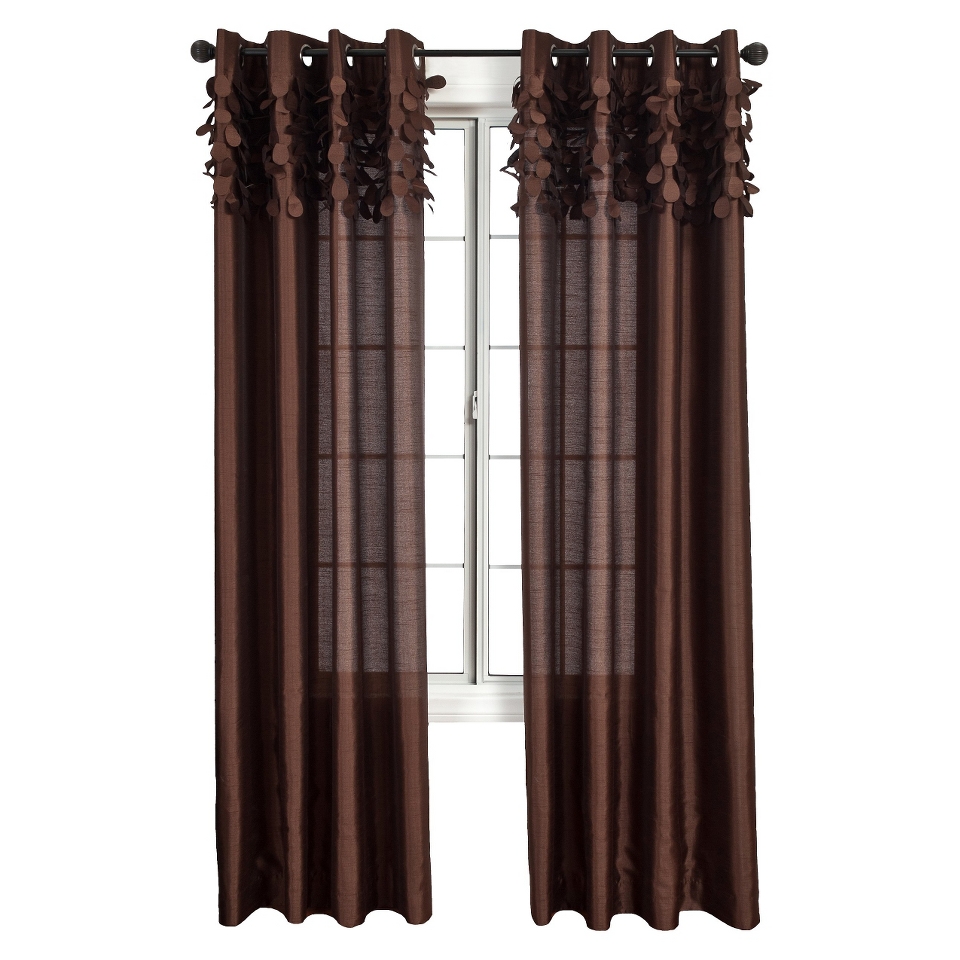 Brighton Solid Window Panel   Chocolate (54x85)