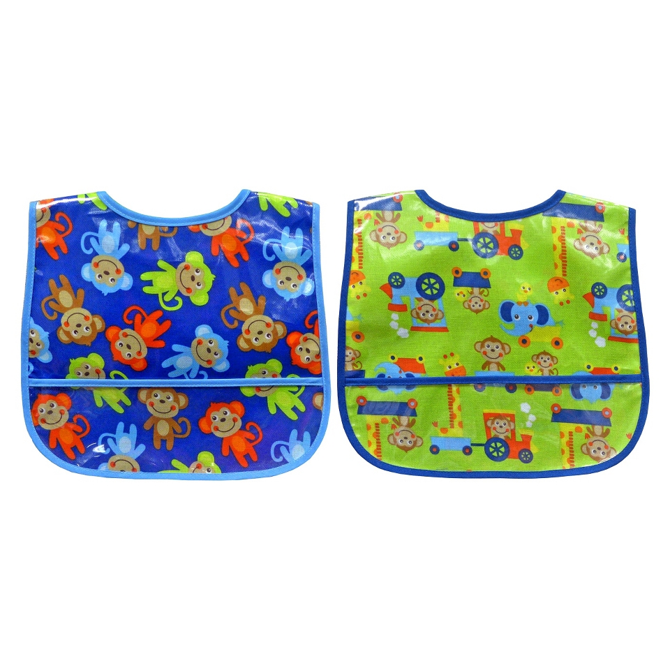 Neat Solutions Easywipe Bib   Monkeys (2 pack)