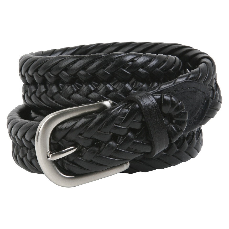 Wrangler Mens Tubular Braided Belt   Black 34