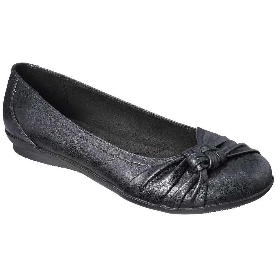 Womens Merona Matia Ballet Comfort Flat   Black 6