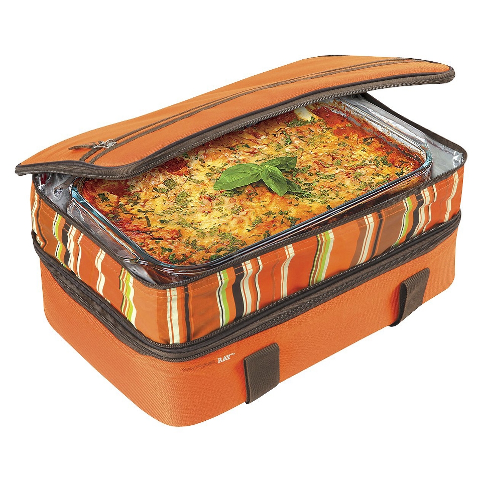 Rachael Ray Expandable Lasagna Lugger   Orange