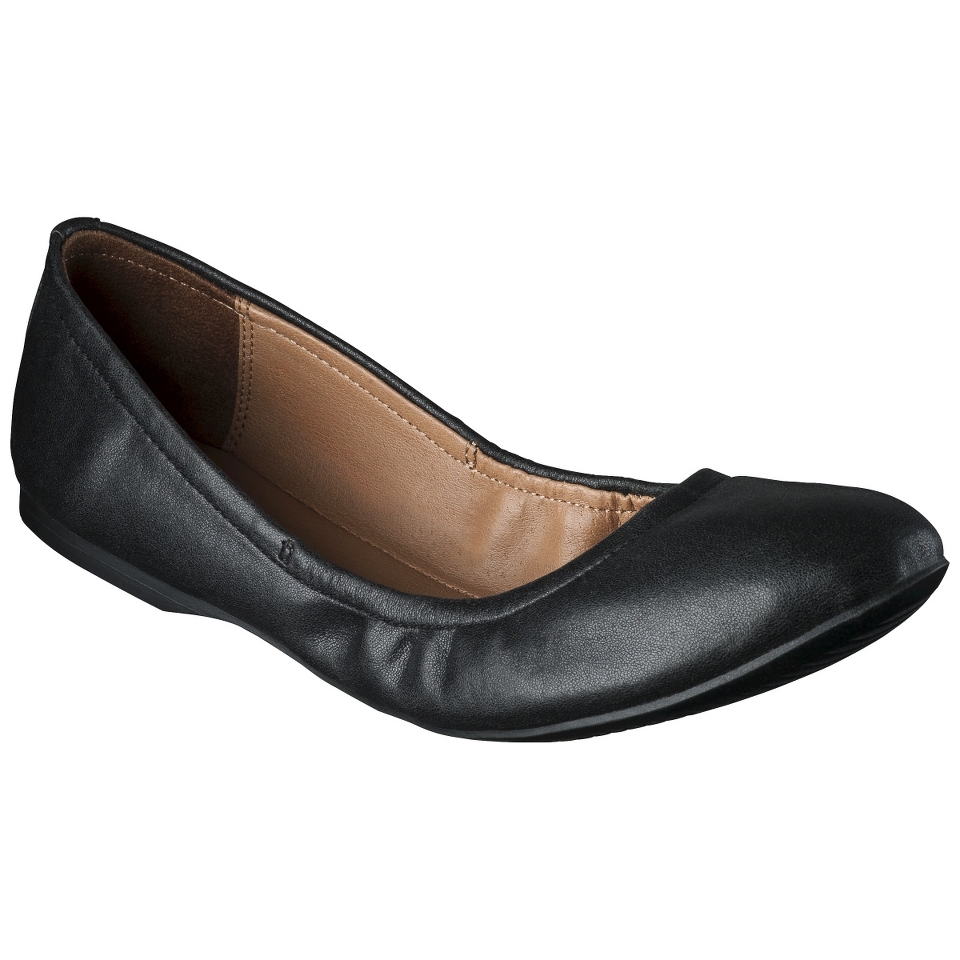 Womens Mossimo Supply Co. Ona Scrunch Ballet Flat   Black 10