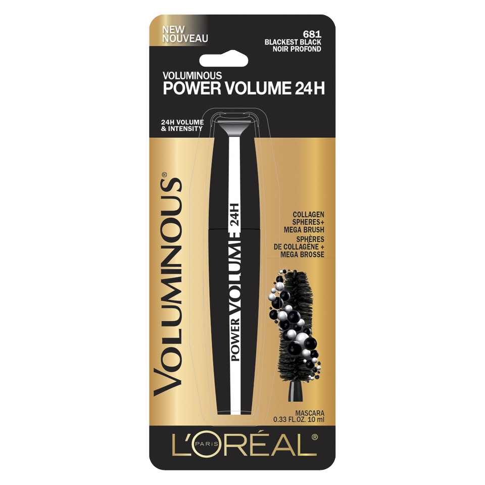 LOreal Paris Voluminous Power Volume 24H Mascara   Blackest Black