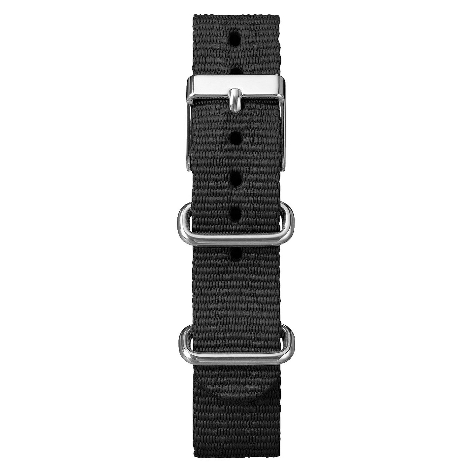 Womens Timex Weekender Mid Size Slip Thru Replacement 18mm Strap   Black  