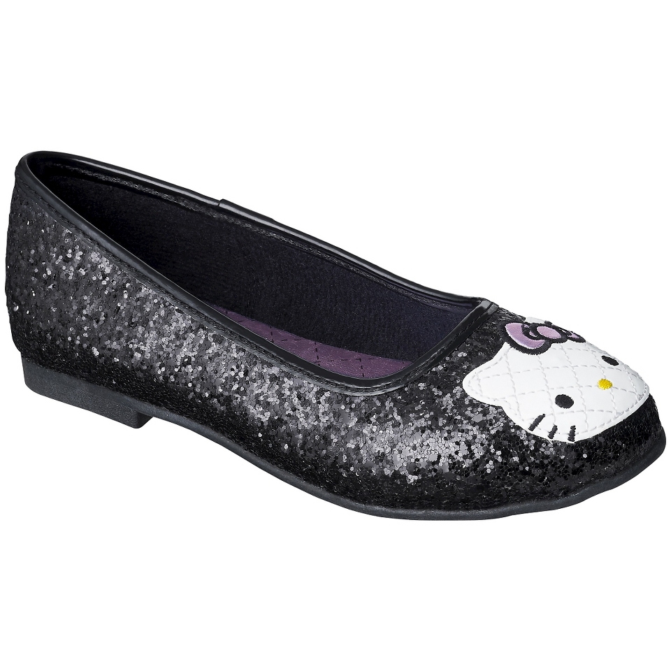 Girls Hello Kitty Ballet   Black 9