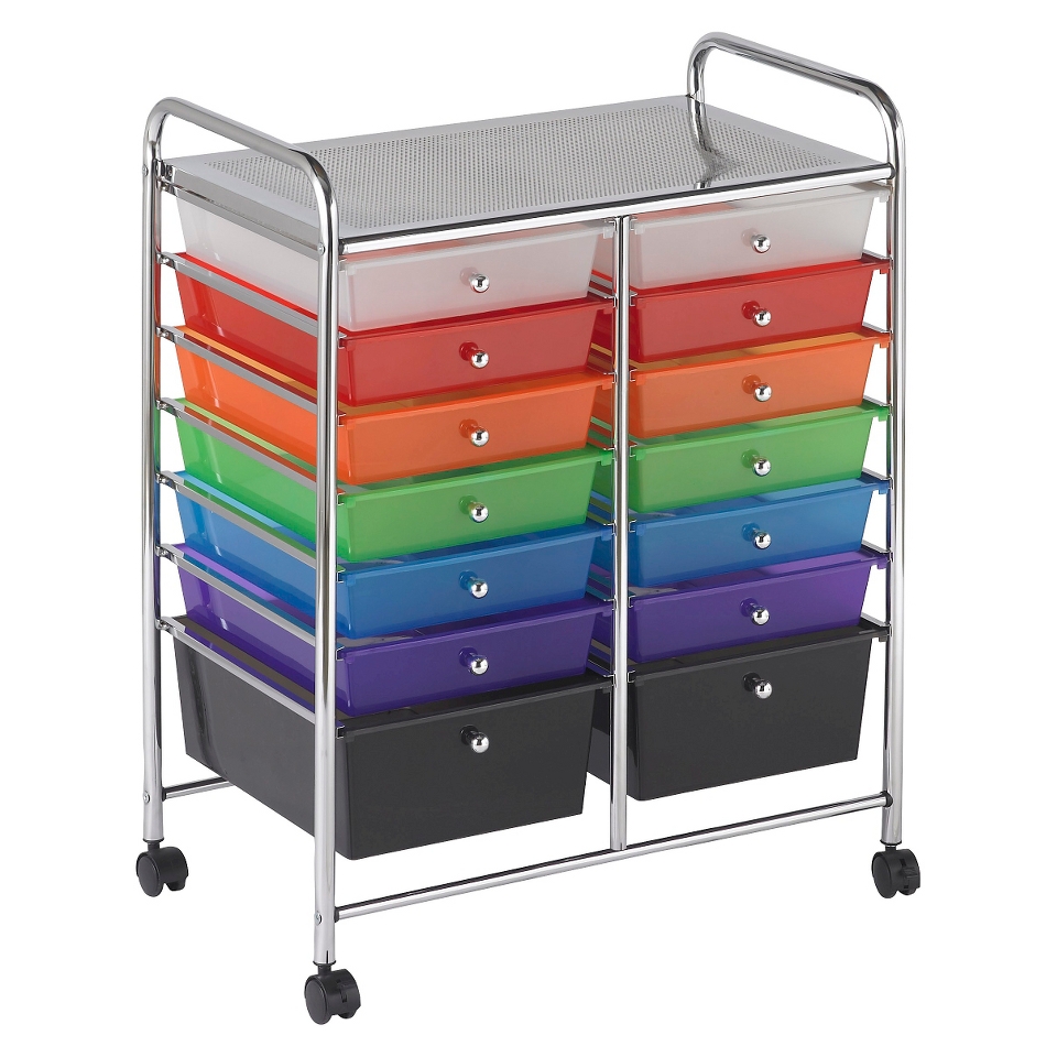 ECR4Kids Multicolor Mobile Organizer   14 Drawer