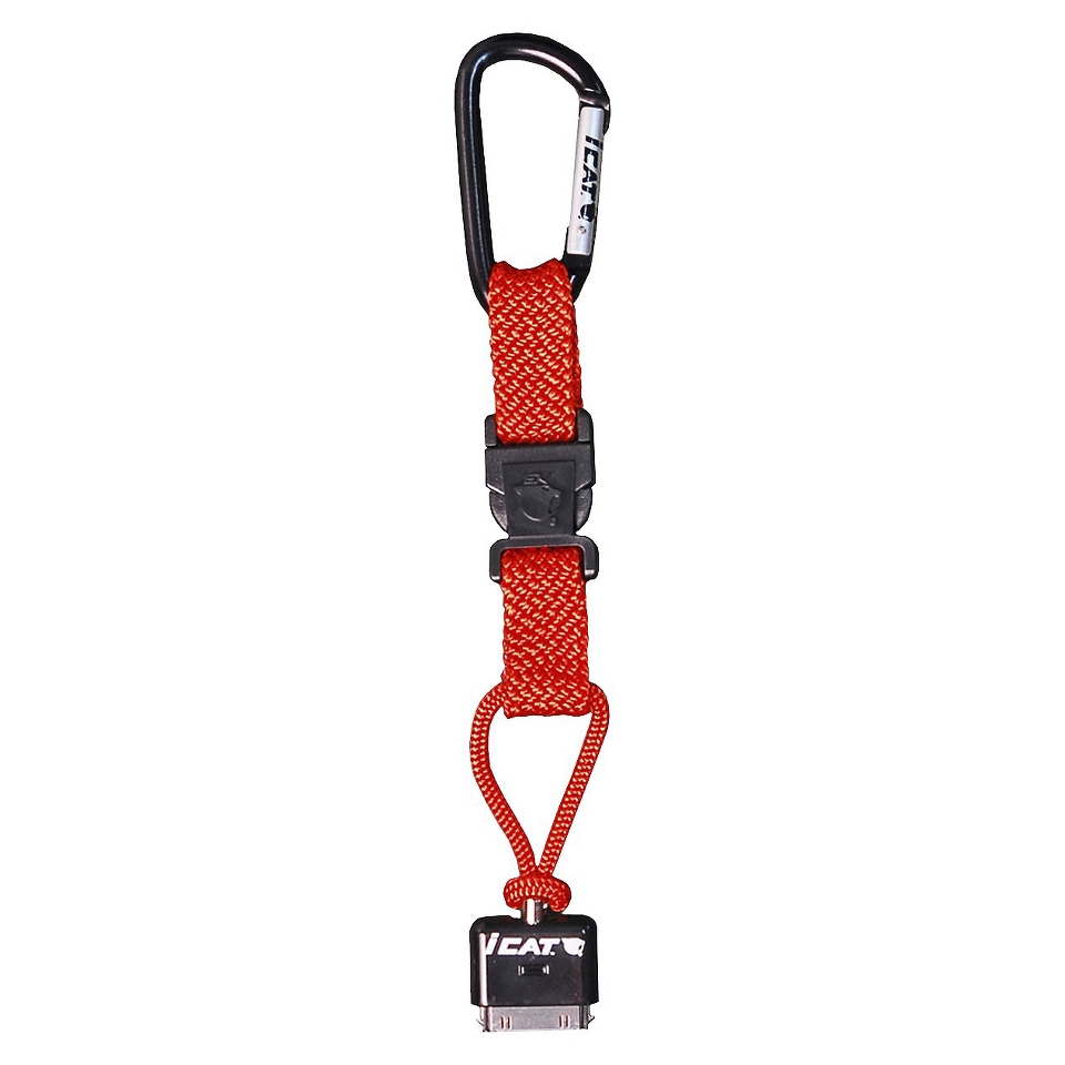 iCat Hang iT Carabiner Leash with Soft End Attachment for iPhone   Orange