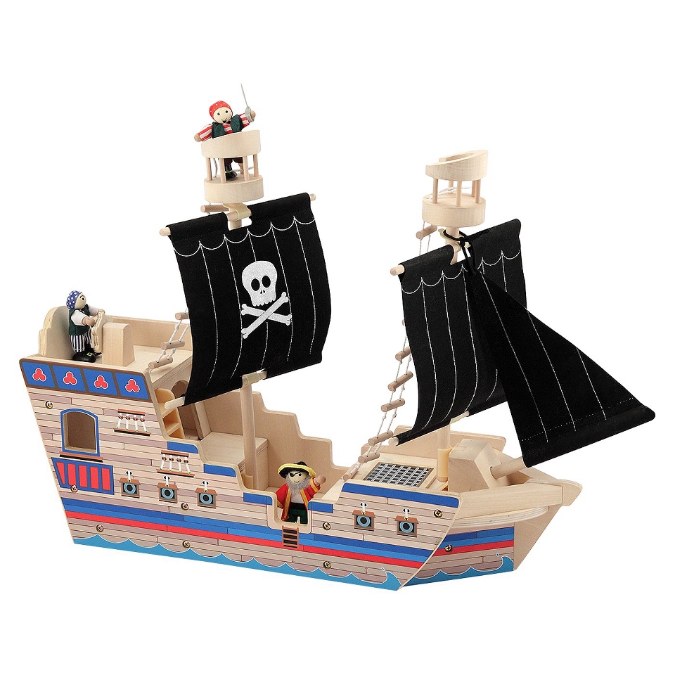 Melissa & Doug Deluxe Pirate Ship Play Set