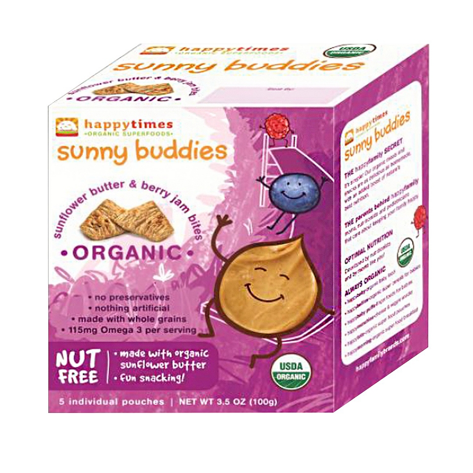HappyBaby HappyTimes Sunny Buddies Organic Superfoods   Sunflower Butter &
