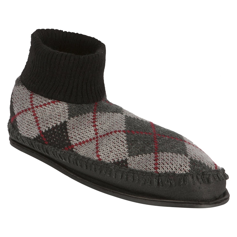 Mens MUK LUKS Sheldon Retro Ankle Slipper   Grey Medium (10 11)