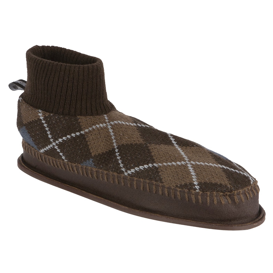 Mens MUK LUKS Sheldon Retro Ankle Slipper   Brown Medium (10 11)