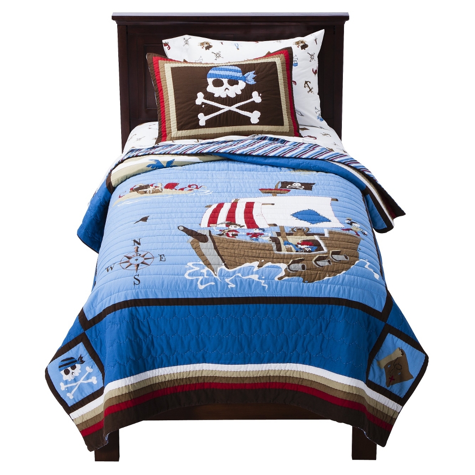 Circo Pirate Quilt Set   Twin