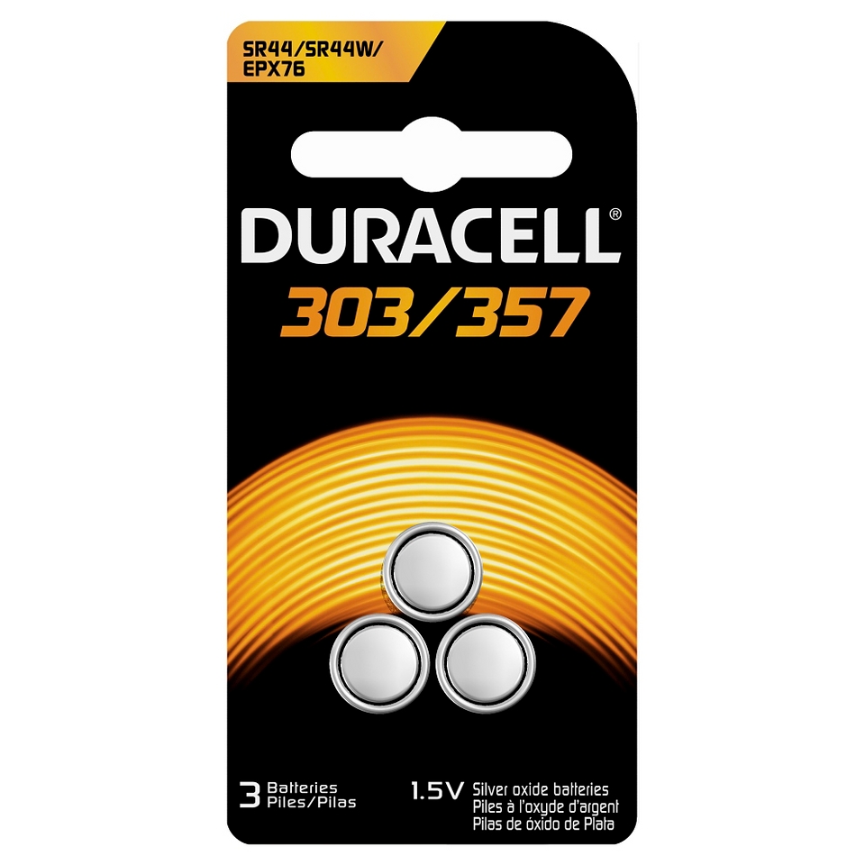 Duracell Speciality Size 303/357   3 Pack